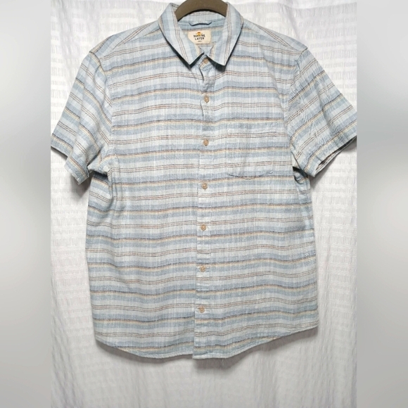 Marine Layer Other - MARINE LAYER Men's Stretch Selvage Short Sleeve Button Down Shirt. Size S